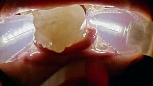 Deranged Filth Loving Girl Rebel Rhyder Gets Frozen Cum Bukkake - Filmed with Probe Lens