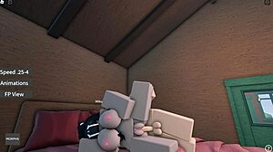 fucking my wife in a cabin in roblox?