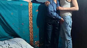 she's my village girlfriend getting fucked hard in the bedroom with big cocks