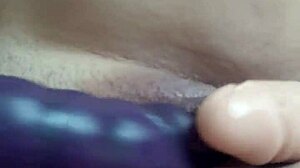 Self-pleasure with two dildos gaping pussy