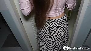 Nerdy babe is eager to suck me off