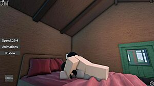 fucking my wife in a cabin in roblox?