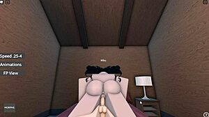 fucking my wife in a cabin in roblox?