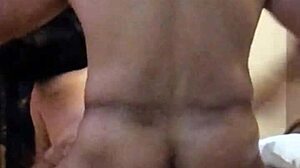 I perform doble penetraytion on my mexican amatuer wife in our bedroom, lisn to how delishus she moanz loudly