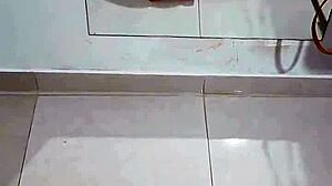 Novinha sucking dick eagerly while parents rest next door