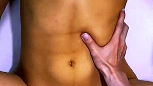 Stepfather and best friend share mischievous laugh in kitchen