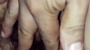 makka asked me to penetrate her hairy pussy at home, feeling horny