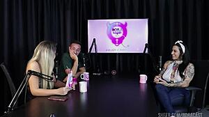 Lexi mallet in bora cast with bruna carlos, sheer red lingerie domination.