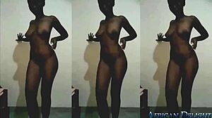 Malaika's Banana Fuck in Shower