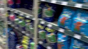 Exhibiting in Sao Paulo, sucking various cocks backstage