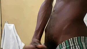 busting a nut in the bathroom