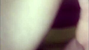 Indonesian wife chats while husband is out