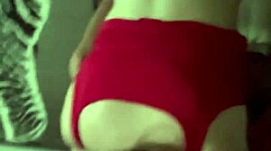 step sister in red lingerie loves breakfast with a big cock cumming in her mouth