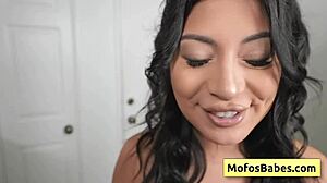 Lovely brunette girl seduces her friend with her natural big boobs and her sexy feet - cami strella charles dera