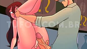 naughty family characters enjoying anal sex in comic