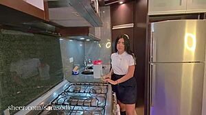 I fuck my petite stepsister in student uniform with cowgirl creampie blowjob.