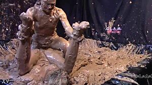 Glam Mud Wrestling Catfight!