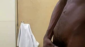 busting a nut in the bathroom