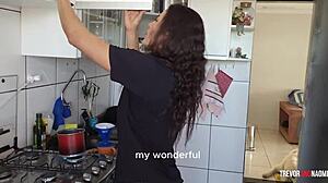 Latina Gets Creamed Before Coffee