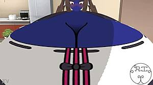 chocola becomes permaberry in anime belly dancing sex scene