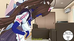 chocola becomes permaberry in anime belly dancing sex scene