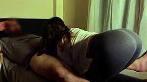 i make my new stepdad cum in five seconds by shaking my ass on him