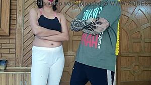 Teen Tricked Into Getting Naked For Personal Trainer And Sucking His Cock Morning Yoga Class With Sexy Student