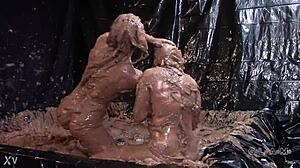 Glam Mud Wrestling Catfight!