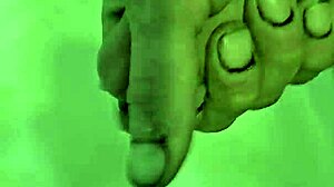 rubing my cock in and out of the shower