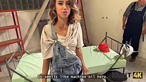 Young Lady Cheats on Boyfriend with Boss for Real Orgasms