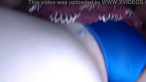 amateur sex in the dark with hot kisses and cum in pussy