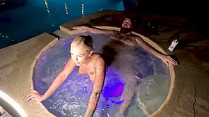 Hot tub sex with blonde cheating wife deliah grace?