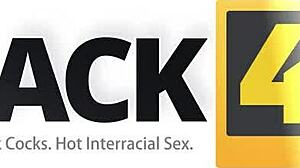 Attractive Black Boy Pounds Beautiful White Body