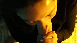 hey guys, this pov cutie is sucking a massive bwc way more than she can handle, it's intense