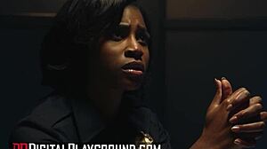 police officer nicole kitt gets pounded on the interrogation table