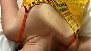 french amateur in black leather pants deepthroats, rims, doggystyles pov