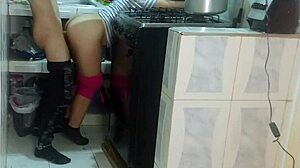 Wife gets angry as friend fucks her ass in homemade cuckold session