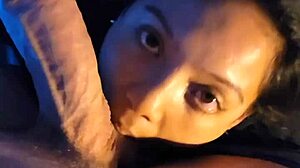hey guys, this pov cutie is sucking a massive bwc way more than she can handle, it's intense