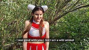 Heartbroken GF Flees Forest, Passionate Mouth Fuck Reunion