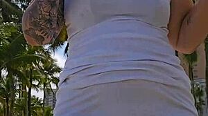 Married Wife Sucked in Public Toilet After Dick Pic Tease!