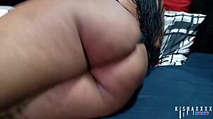 Hot african ebony milf gets fucked doggy style by big cock