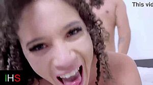 sexy curly teen gets her PUSSY and ASS FUCKED in doggystyle and missionary