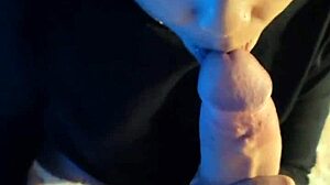 hey guys, this pov cutie is sucking a massive bwc way more than she can handle, it's intense