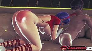 big ass babe with anal plug gives ultimate blowjob massive cumshot facial on pretty face