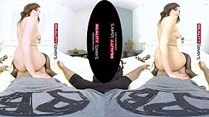 young tattoed german chubby with glasses rides in pov