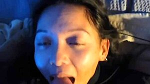 hey guys, this pov cutie is sucking a massive bwc way more than she can handle, it's intense