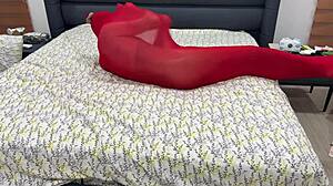 I'm locked in bondage pantyhose cocoon