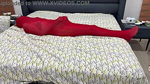 I'm locked in bondage pantyhose cocoon