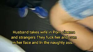 Levo Esposa No Cine Porno Para Ser Fodida Por Estranhos Várias Gozadas