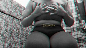 sangeeta pranavi shaving and talking dirty in hindi